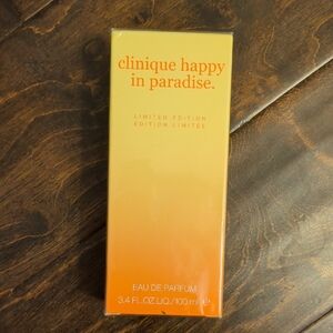 Clinique Happy in Paradise Eau de Parfum — Yellow to Orange Box